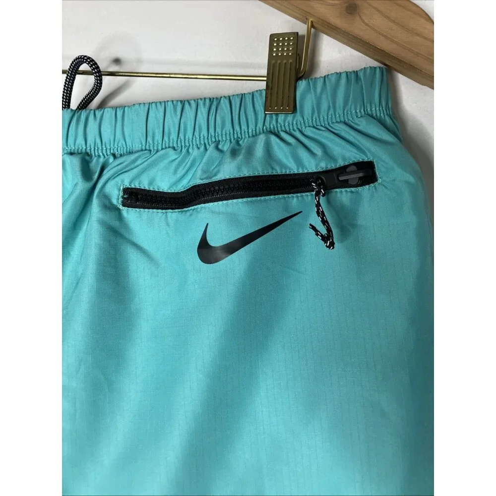 Nike Swim Men's Large Teal Trunks Shorts Lined New